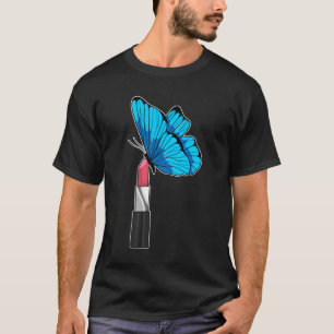 Butterfly met lipstick t-shirt