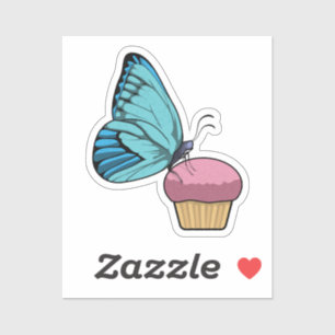 Butterfly met Muffin Sticker