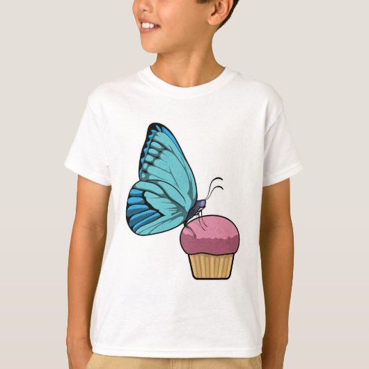 Butterfly met Muffin T-shirt (Voorkant)