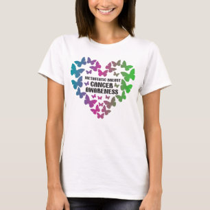 Butterfly Metastatic Breast Cancer Awareness T-shirt