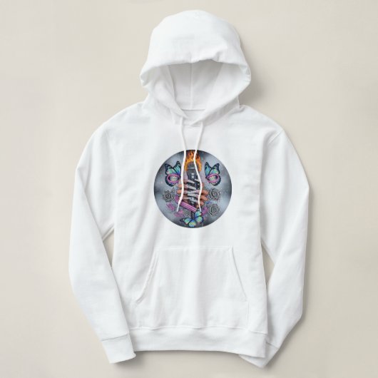 Butterfly Mic Vibes Hoodie 🦋🔥 (Design voorkant)