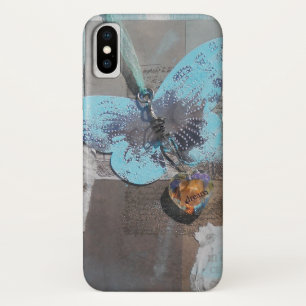 Butterfly Mixed Media Art iPhone X Hoesje