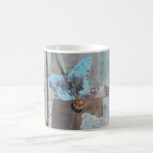 Butterfly Mixed Media Art Koffiemok