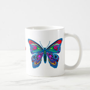 Butterfly mok, "Wees de verandering..." Koffiemok
