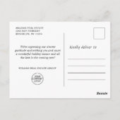 Butterfly Monarch Christmas Corporate Greeting Briefkaart (Achterkant)