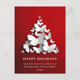 Butterfly Monarch Christmas Corporate Greeting Briefkaart
