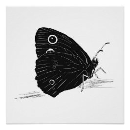 Butterfly Monochrome Print / Poster Perfect Poster
