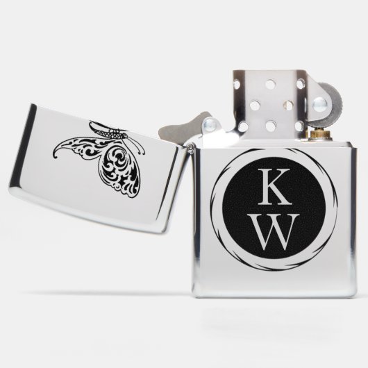  Butterfly Monogram (Geopend)