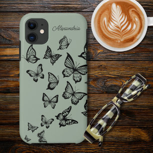 Butterfly Monogram iPhone 11 Hoesje