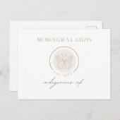 Butterfly Moon Briefkaart (Voorkant / Achterkant)