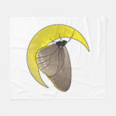 Butterfly Moon Fleece Deken (Voorkant (Horizontaal))