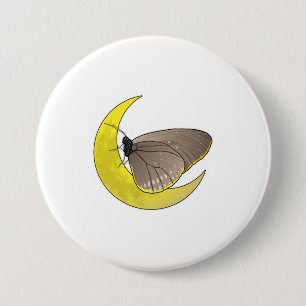 Butterfly Moon Ronde Button 7,6 Cm