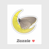 Butterfly Moon Sticker (Vel)