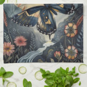 Butterfly & Moon Theedoek (Gevouwen)