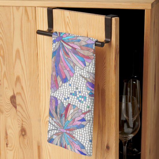 Butterfly Mosaic Pattern - pastels Theedoek (Derde Gevouwen)