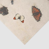 Butterfly Moth Dragonfly Ladybug Insect Parchment Tissuepapier (Detail)