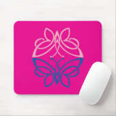 Butterfly Mousepad Muismat (Met muis)
