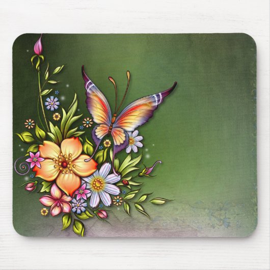 Butterfly Mousepad Muismat (Voorkant)