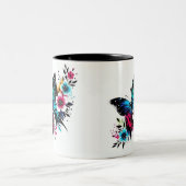 Butterfly mug tweekleurige koffiemok (Center)