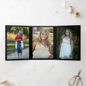 Butterfly Music Afstuderen Drie foto's Drieluik Aankondiging (Binnen)