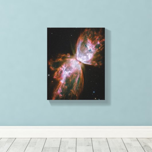 Butterfly Nebula Canvas Afdruk (Insitu (Houten vloer))
