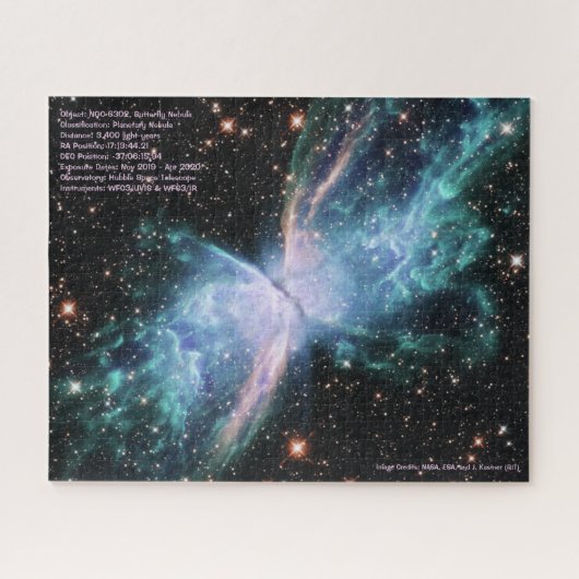 Butterfly Nebula Jigzaag Puzzle Legpuzzel (Horizontaal)
