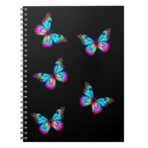 Butterfly Notitieboek Black