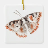  Butterfly Old Illustration Keramisch Ornament (Voorkant)