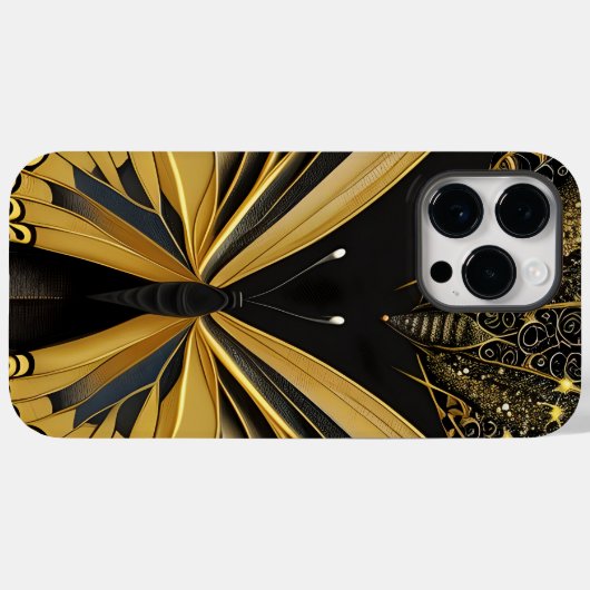 Butterfly on Black Case-Mate iPhone Case (Achterkant (horizontaal))