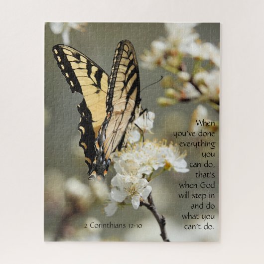 Butterfly on Blossom, Scriptversie Verse Legpuzzel (Verticaal)