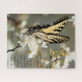 Butterfly on Blossom, Scriptversie Verse Legpuzzel (Horizontaal)