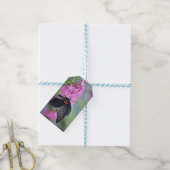 Butterfly on flower cadeaulabel (Met Touw)