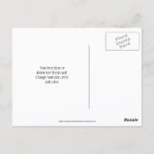 Butterfly On Flower Nature Art Personalized Briefkaart (Achterkant)