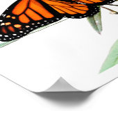 Butterfly on Milkweed, met Verse (John 8:32) Poster (Hoek)