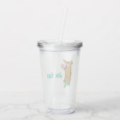 Butterfly on Scooby-Doo's neus Acryl Drinkbeker (Achterkant)