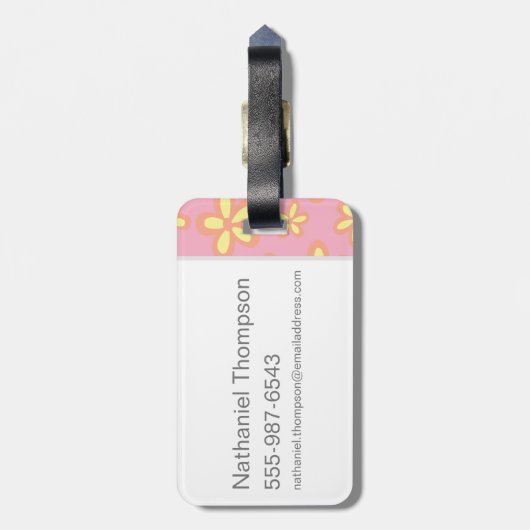 Butterfly on Scooby-Doo's neus Bagagelabel (Achterkant verticaal)