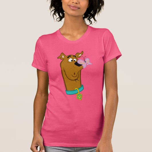 Butterfly on Scooby-Doo's neus T-shirt (Voorkant)