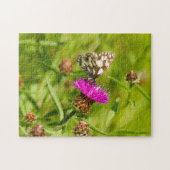 Butterfly on Thistle Jigzaag Puzzle Legpuzzel (Horizontaal)