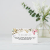 Butterfly on Way Boho Enclosure Card Informatiekaartje (Staand voorkant)
