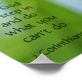 Butterfly on Wildfllowers, Scriptversie Verse Poster (Hoek)