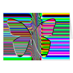 Butterfly OP ART-kaart
