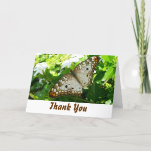 Butterfly op Jasmine - Hartelijk dank Bedankkaart