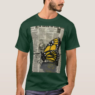 Butterfly op mijn krant t-shirt