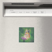 Butterfly op Thistle Fridge Magnet Magneet (Insitu (Vaatwasser))