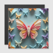 Butterfly Origami Magnetische Uitnodiging (Voorkant / Achterkant)