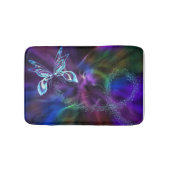 Butterfly Paars Abstracte Bath Mat (Voorkant)
