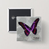 Butterfly - Paars - Button (Voorkant /achterkant)