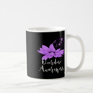 Butterfly Paars Ribbon Sunflower Overdose Awarene Koffiemok