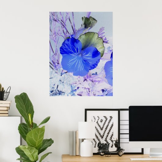 Butterfly Pansy Poster (Thuiskantoor)