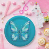 Butterfly Papieren Bordje (Feest)